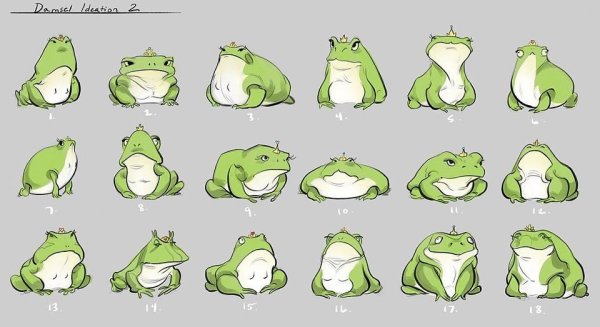 Референсы лягушек