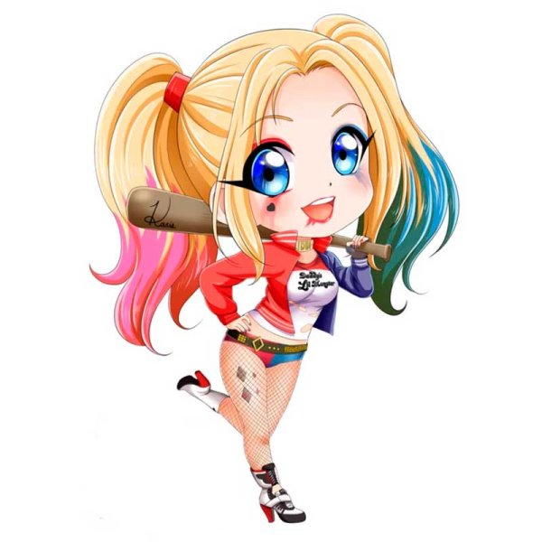 Харли Квинн грудь арт