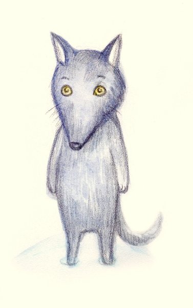 Рисунки для срисовки милые волки