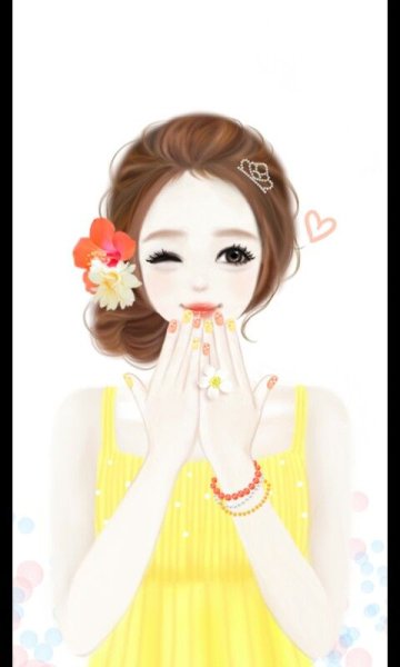 Мультяшные корейские девушки