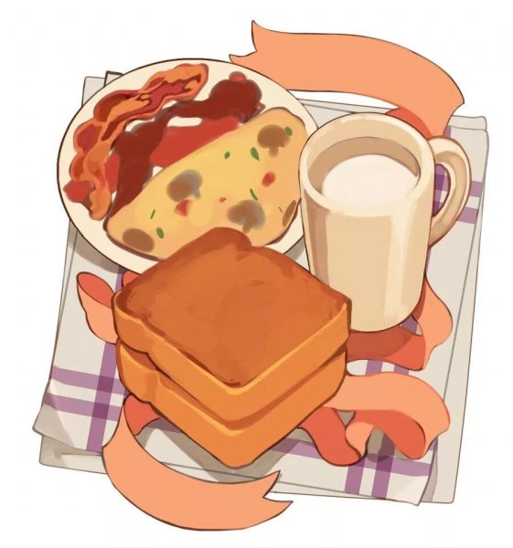 Рисунки в виде еды