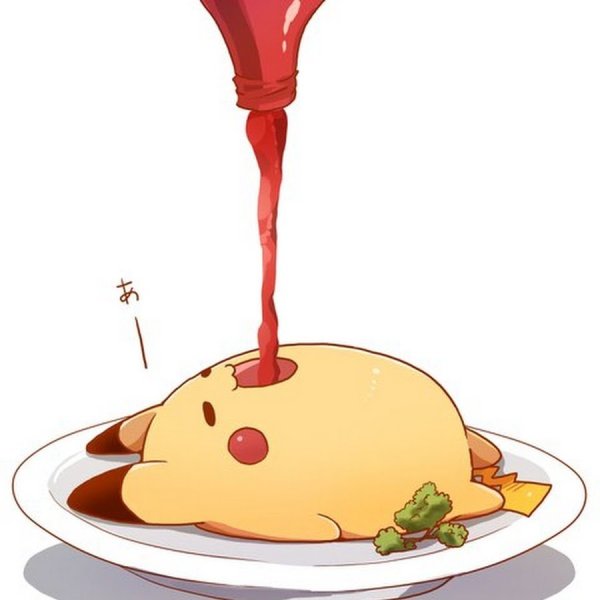 Мультяшная еда с глазами