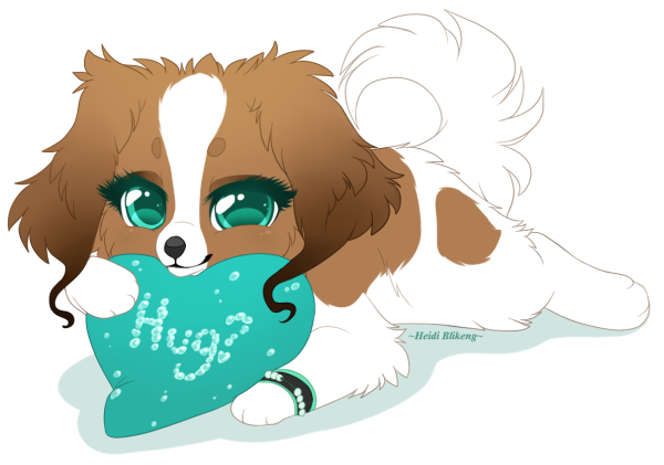 Грустный щенок