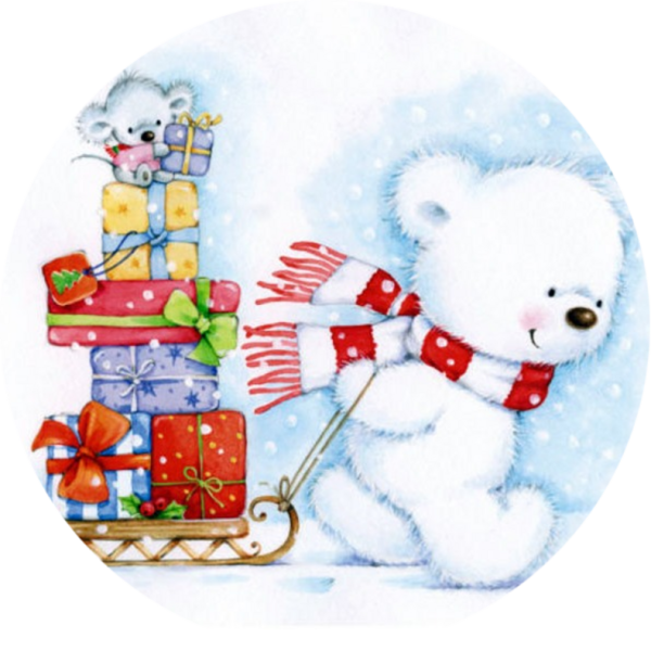 Мишки от художника Марины Федотовой.