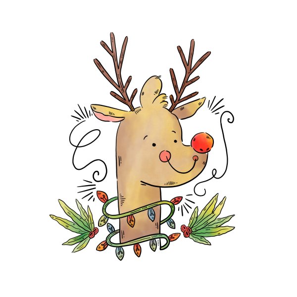 Милый олень вектор