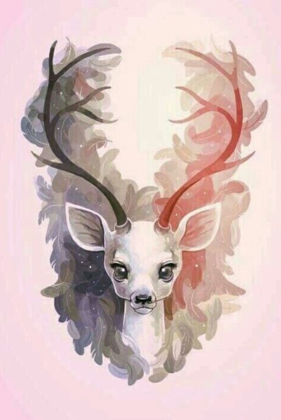 Олень арт