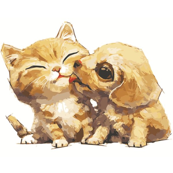 Мультяшные котики и собачки