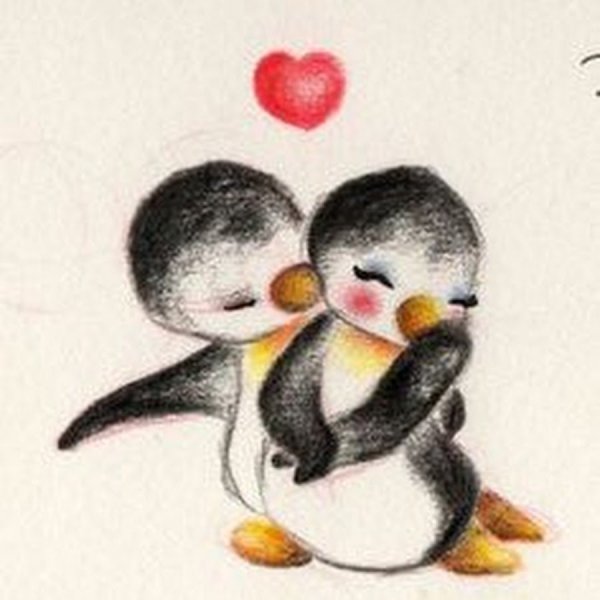 Пингвины любовь