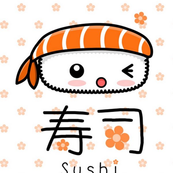 Мультяшные суши кавайные