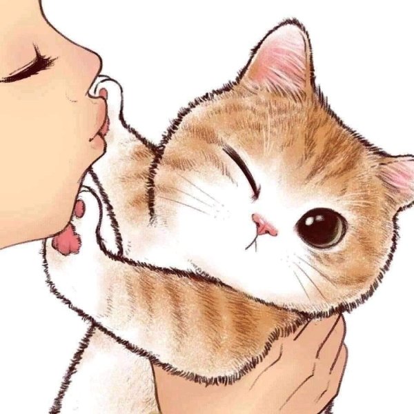 Милая кошка рисунок