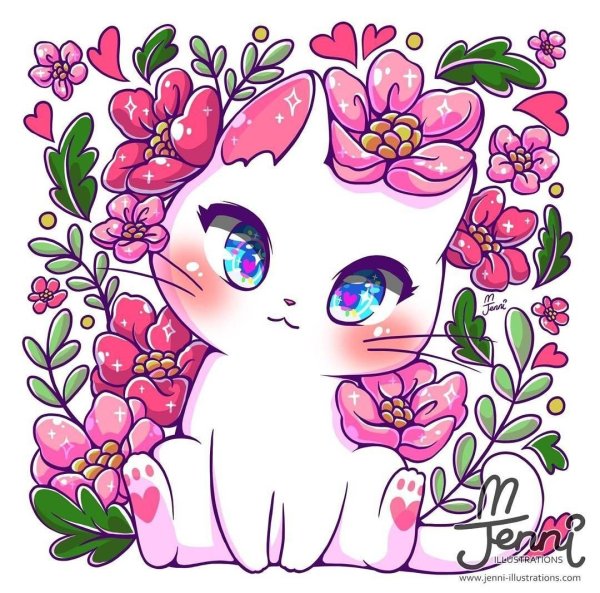 Милые кошечки рисунки