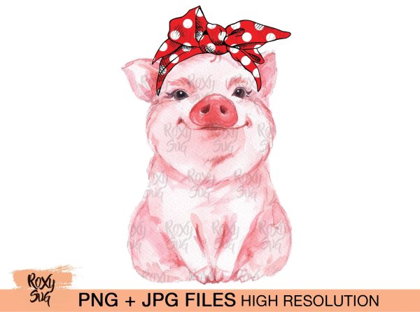 Милейшая свинья в шапке