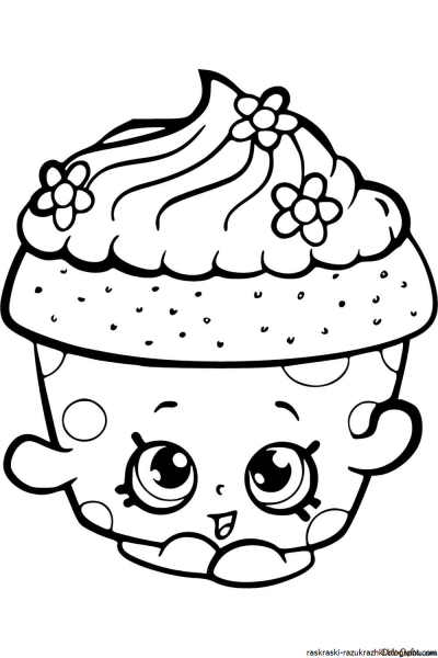 Раскраска мороженое