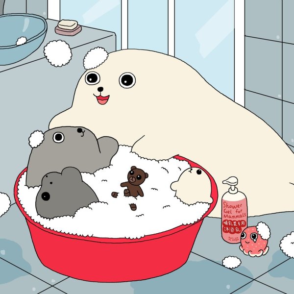 Кавайный тюлень