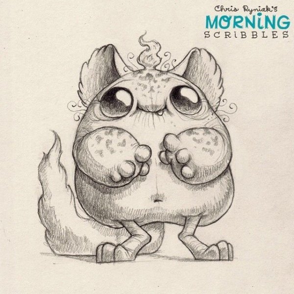 Необычные существа скетчи милые