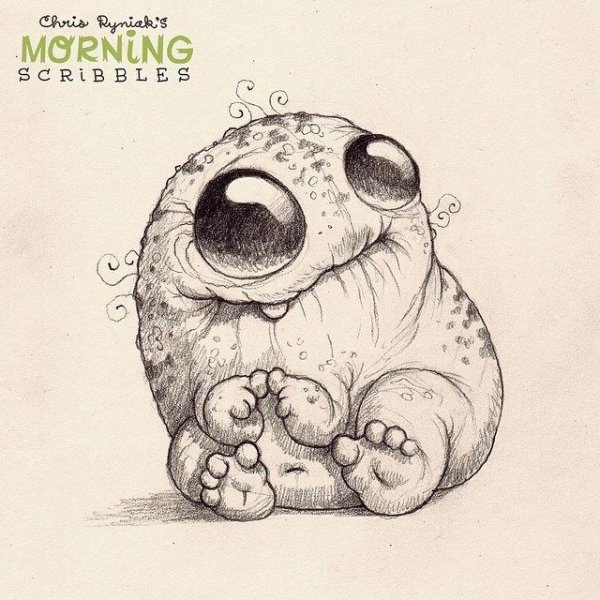 Монстрики для срисовки карандашом