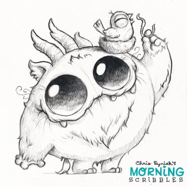 Рисунки для срисовки монстрики