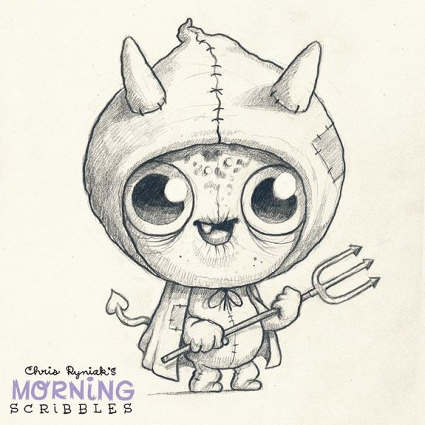 Рисунки монстриков карандашом