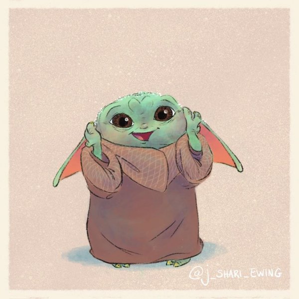 Бейби йода арт милый