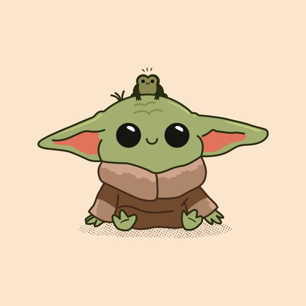 Йода с лягушкой