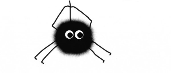 Милый паучок мультяшный