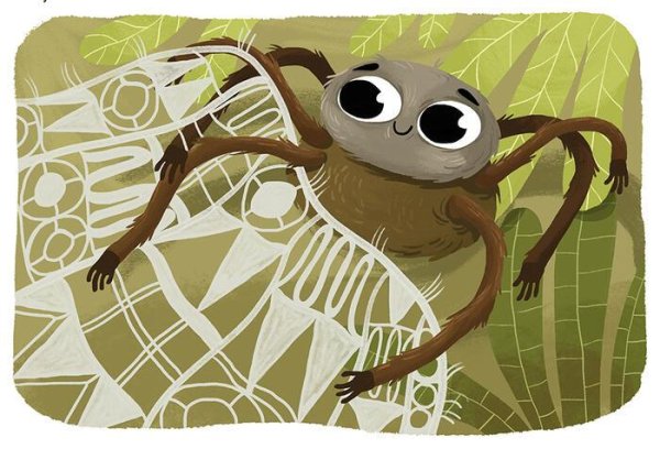 Милый паучок мультяшный