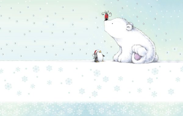 Милые новогодние фоны