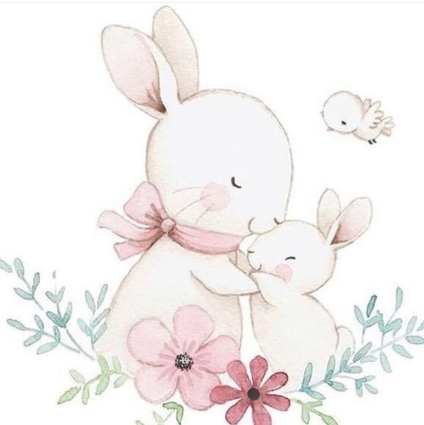 Акварельный зайчик