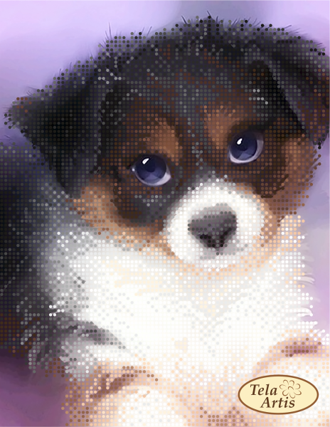 Милый щенок арт