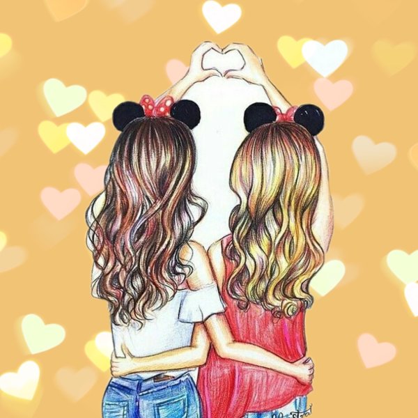 Подруги рисунок