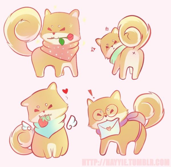 Шиба ину арт