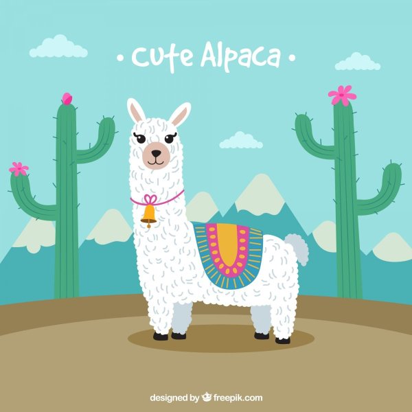 Мультяшные альпаки
