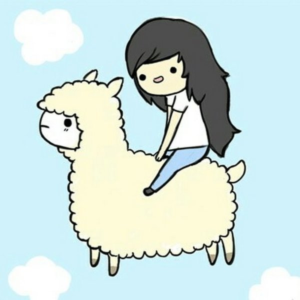 Лама для срисовки