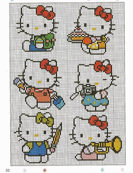 Вышивка милые котики крестиком