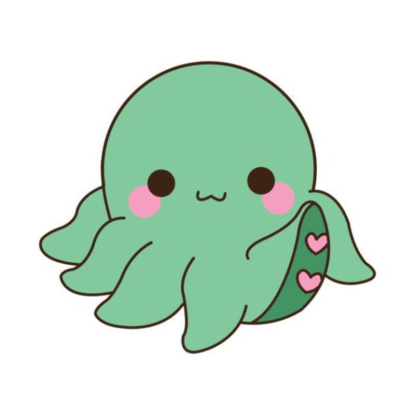 Кавайный осьминог