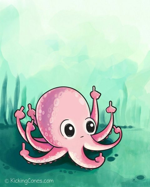 Осьминог арт