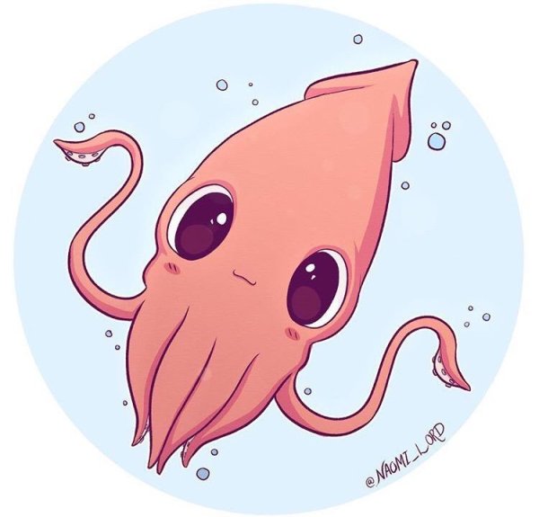Осьминог арт милый