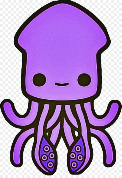 Фиолетовый осьминог