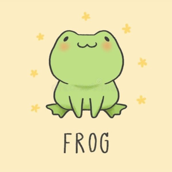 Наклейка - лягушка