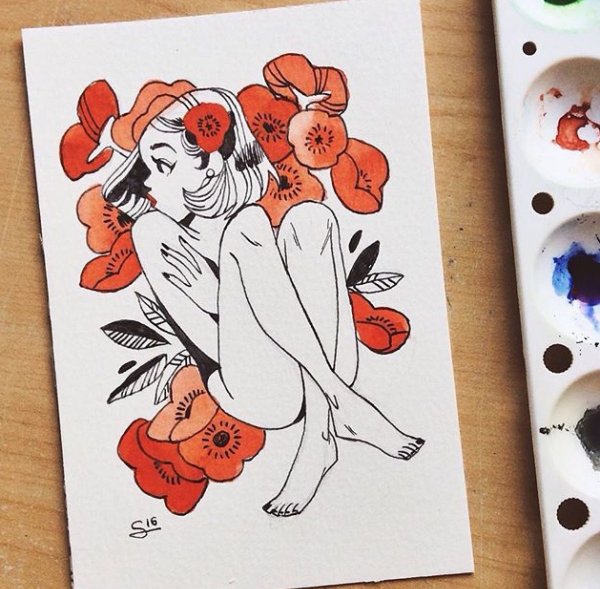 Легкие рисунки для скетчбука