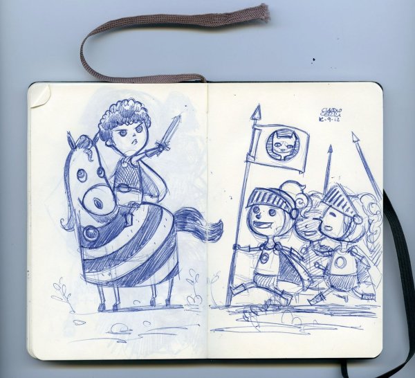 Скетчбук карандашом