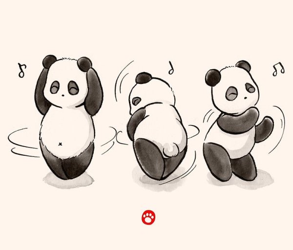 Скетчбук. Панды