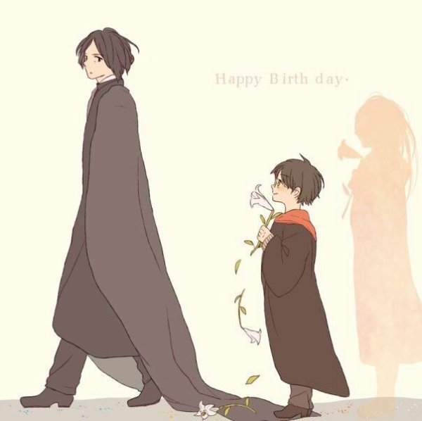 Северус Снейп и Гарри Поттер арт