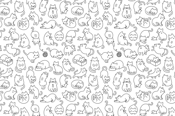 Милые стили рисования котиков