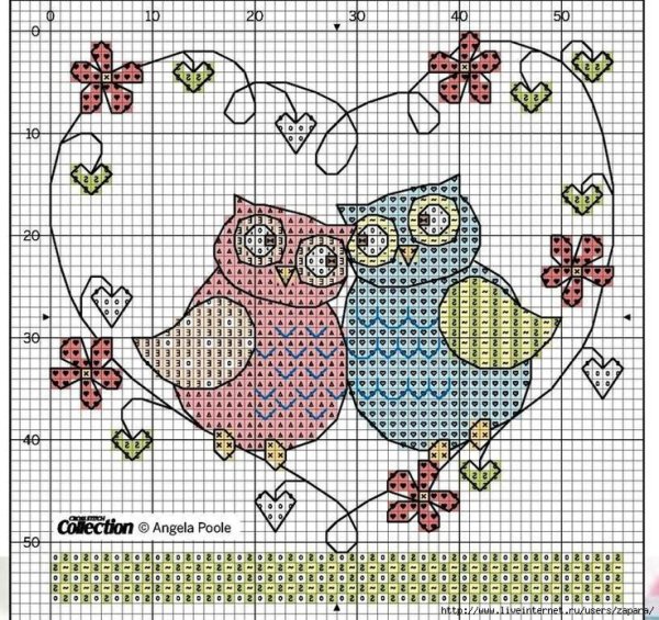 Схемы рисунков по клеточкам маленькие