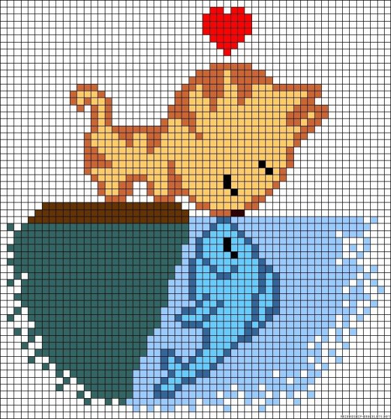 Вышивка крестиком мышонок