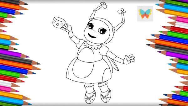 Рисовать Милу из мультика Лунтик