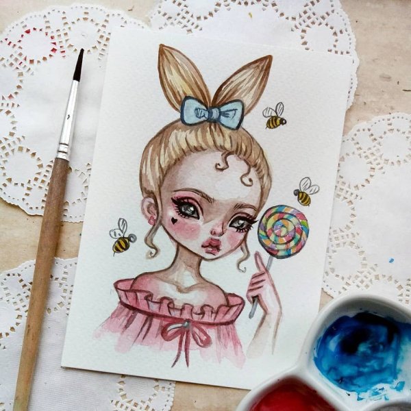 Милые рисунки для скетчбука