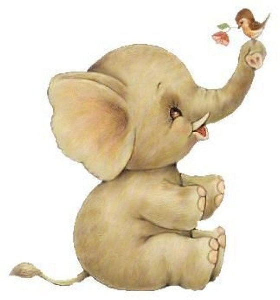 Милые слоники мультяшные