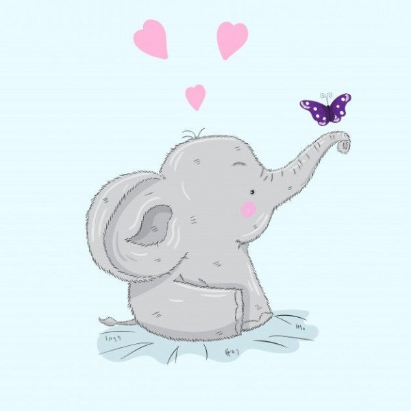 Милый Слоник арт